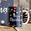 Festive Christmas Lights Cushion and Mug Set