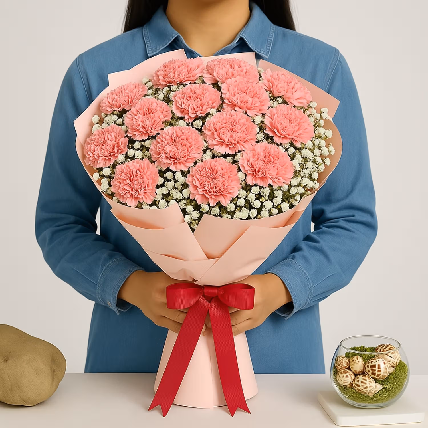 Pink Carnation Elegance Bouquet