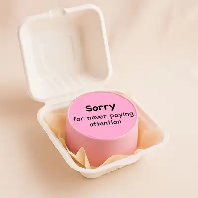Cute Message Teachers Day Mini Cake