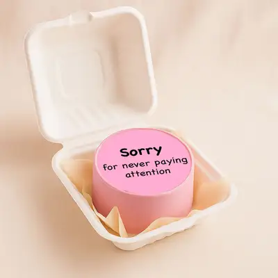 Cute Message Teachers Day Mini Cake