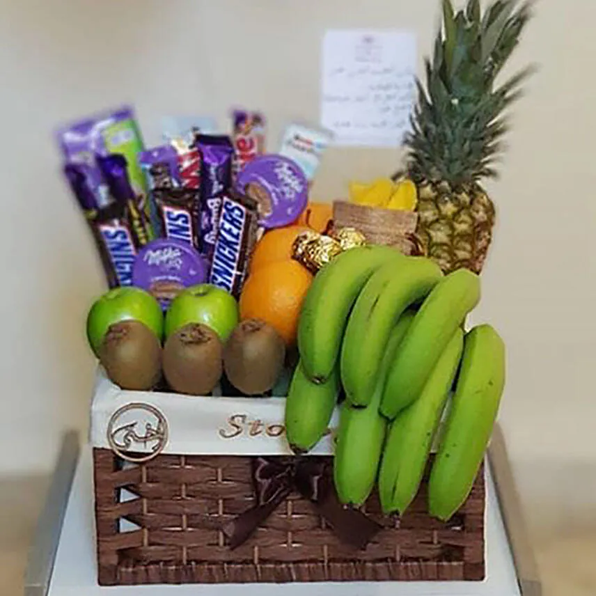 Fresh Fruits N Chocolate Basket