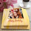 Personalized Framed Birthday Photo Cake - Truffle Delight
