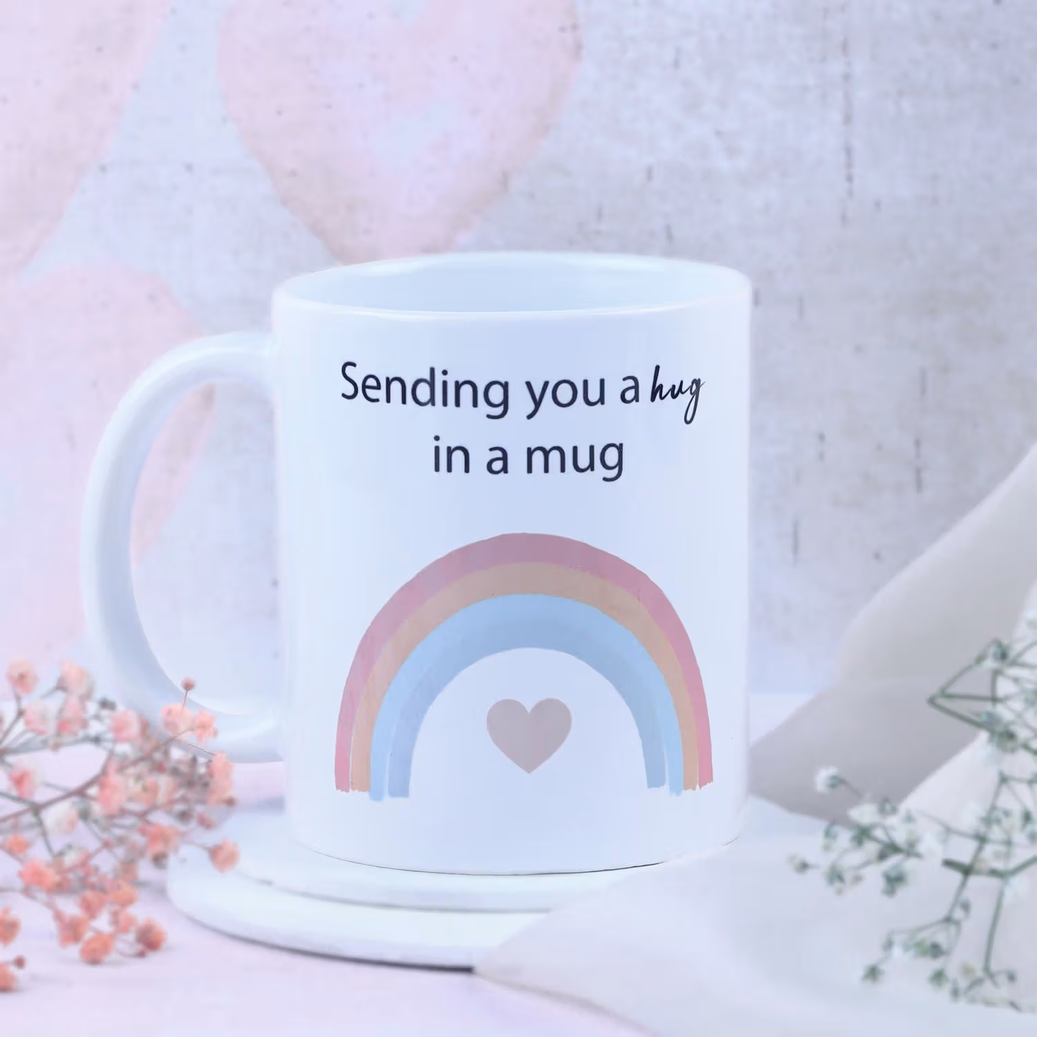 Love Filled Mug: Send a Hug in a Mug with Heartwarming Design