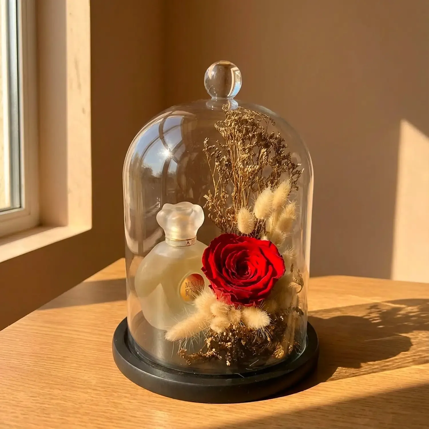 Eternal Elegance: Red Preserved Rose & Musk Perfume Unisex
