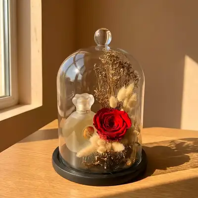 Eternal Elegance: Red Preserved Rose & Musk Perfume Unisex