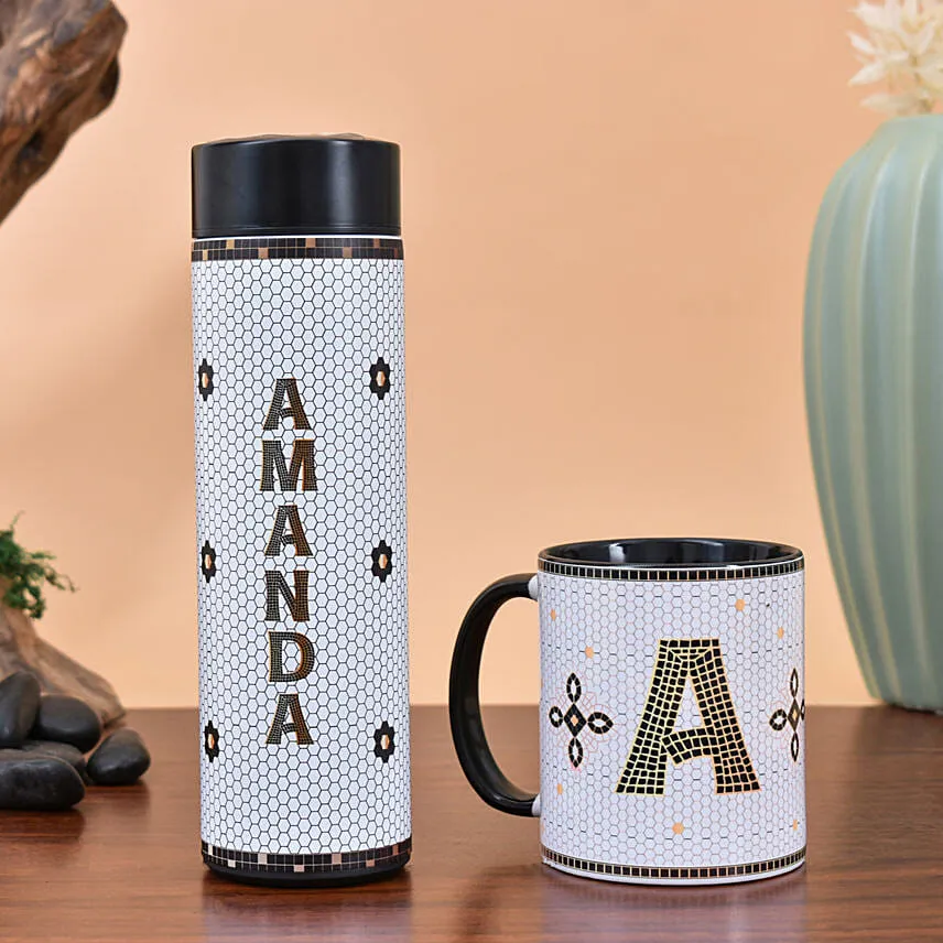 Personalised Mug And Bottle Combo