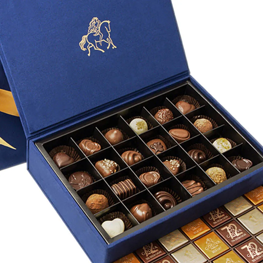 Godiva Royal Gift Box Large Navy Blue
