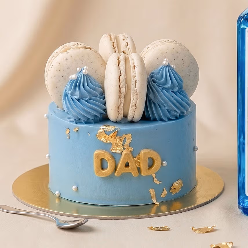 Bombay Sapphire Gin & Father's Day Macaron Cake