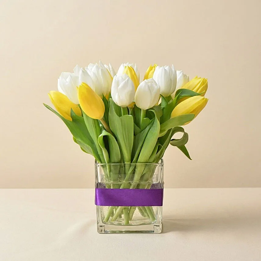 20 Tulips In Vase
