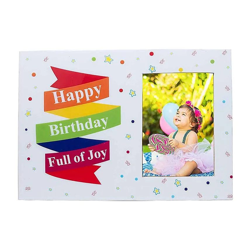 Happy Birthday wooden Photo Frame