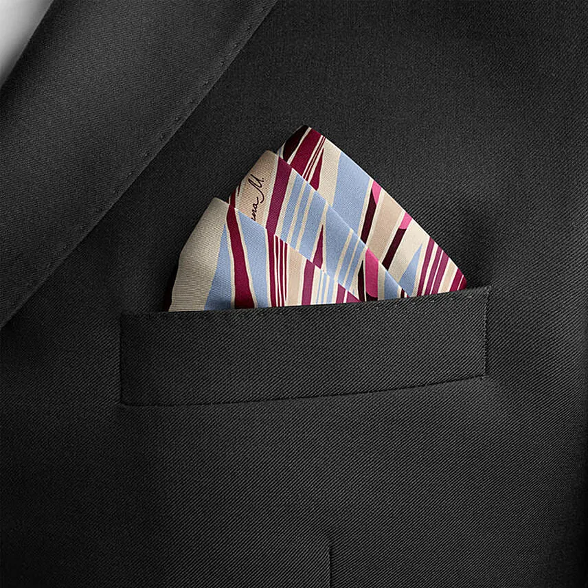 Rakhi Ladoo Samosa and Silk Pocket Square