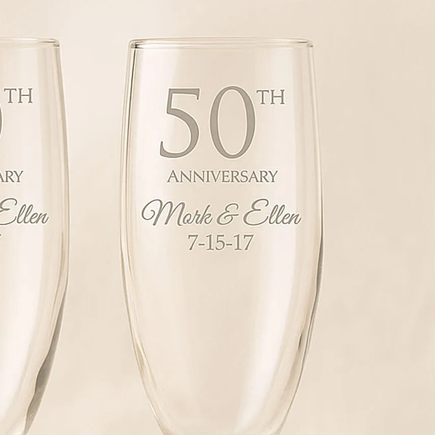 Engraved Anniversary Special Wine Glass