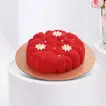 Romantic Pink Rose Arrangement with Decadent Red Velvet Cake - 500g