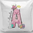 Personalized Easter Initial Cushion - Custom Name Decor