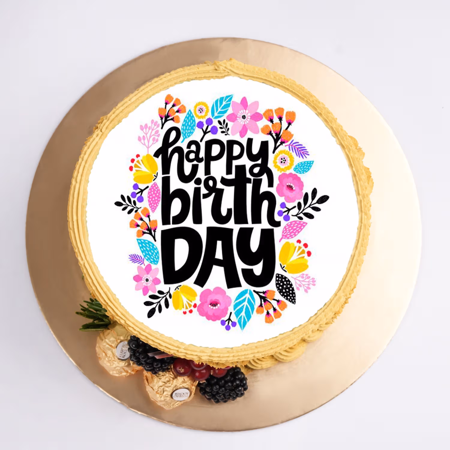Delightful Birthday Symphony Chocolate Cake - Chocolate