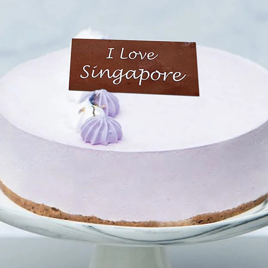 Lavender Earl Cream Cake For National Day