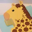 Giraffe-Themed First Birthday Cake Delight