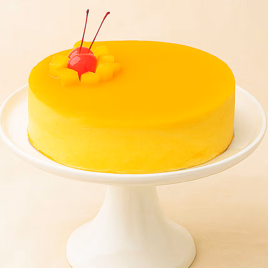 Tangy Mango Mousse Cream Cake