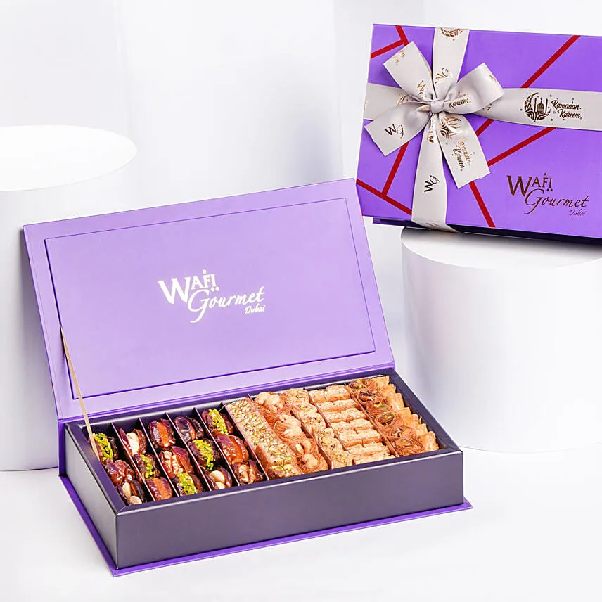Stuffed Dates and Baklawa Mixed By Wafi