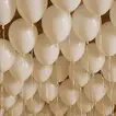Elegant 100 White Latex Balloons for Celebrations