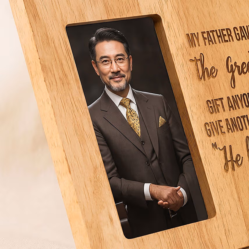 My Father Believed in Me â€“ Custom Photo Frame for Dad