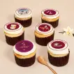 Qatar National Day Celebration Vanilla Cupcakes - 6pcs
