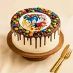 Chocolate Drip Sonic Cake With M&Ms - 500 Grams / Chocolate