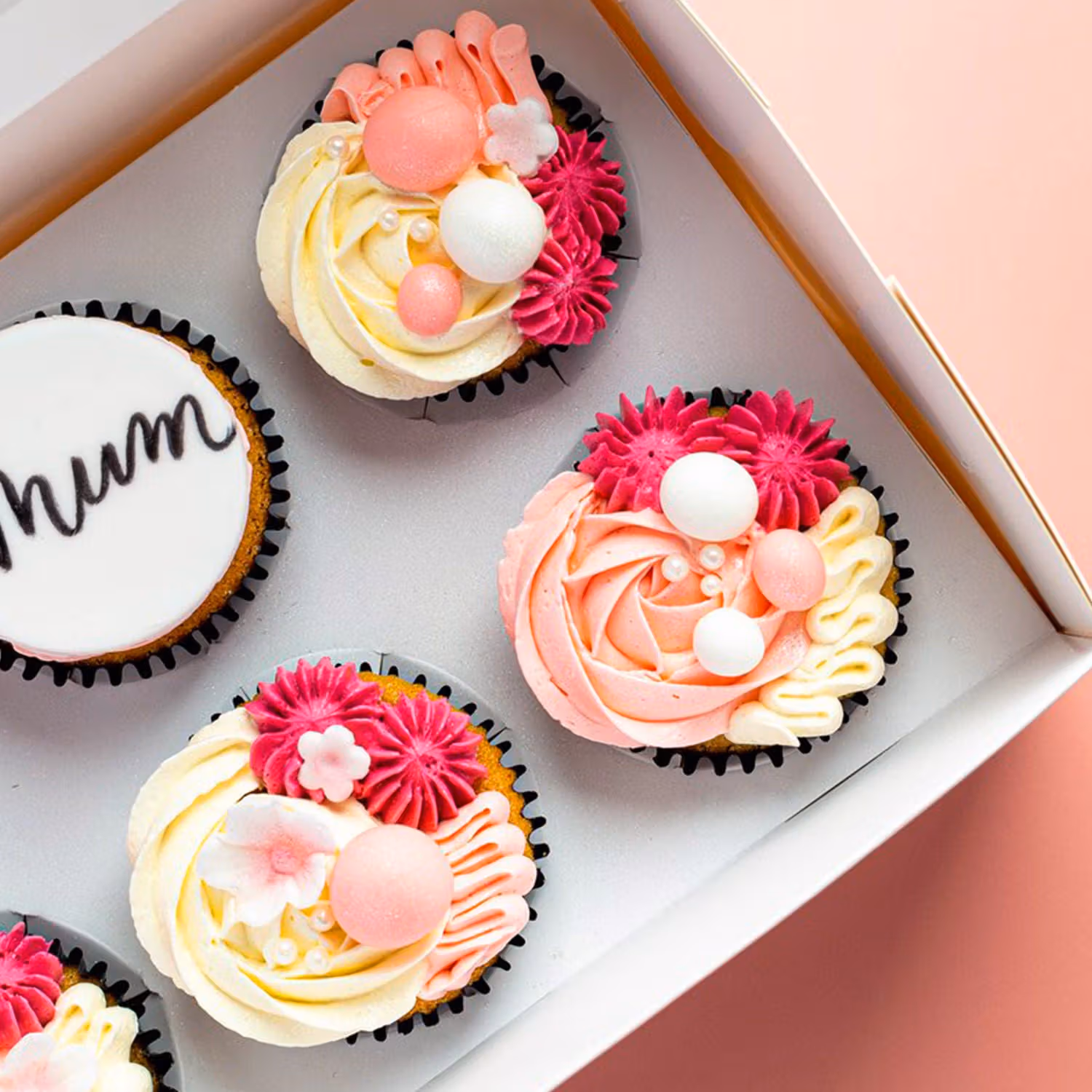 Delightful Mother's Day Red Velvet Cupcakes - Box of 6