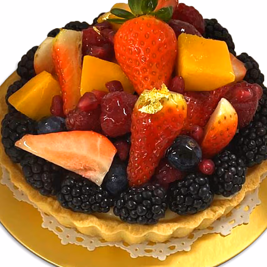 Easter Fruit Tart Cake