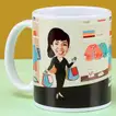Personalised Office Caricature Mug