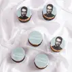 Celebrate with Happy Retirement Blue Theme Chocolate Cupcakes - Set of 6