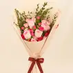 Graduation Congrats Pink Rose Bouquet
