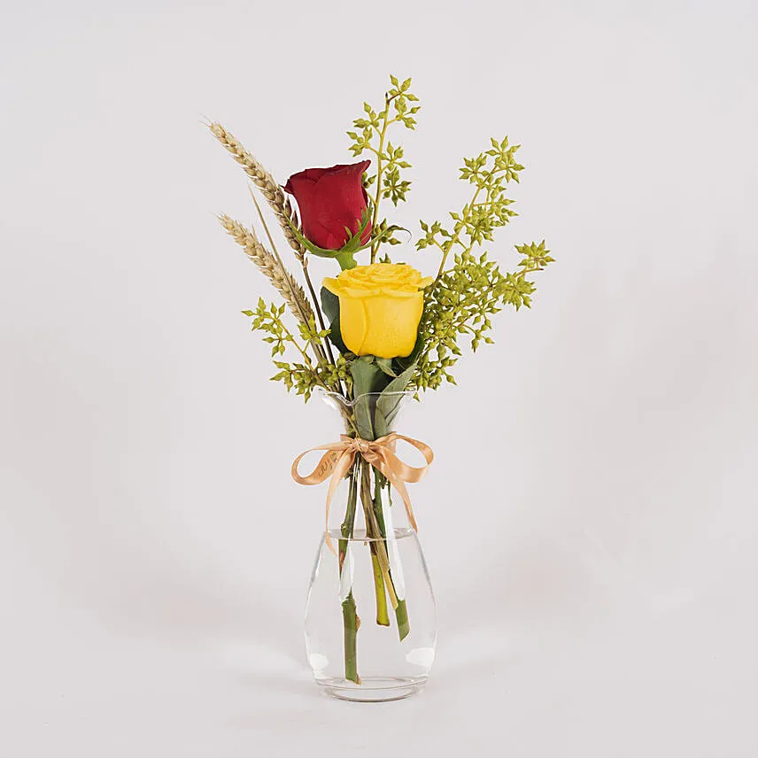 Coloured Roses Arrangement