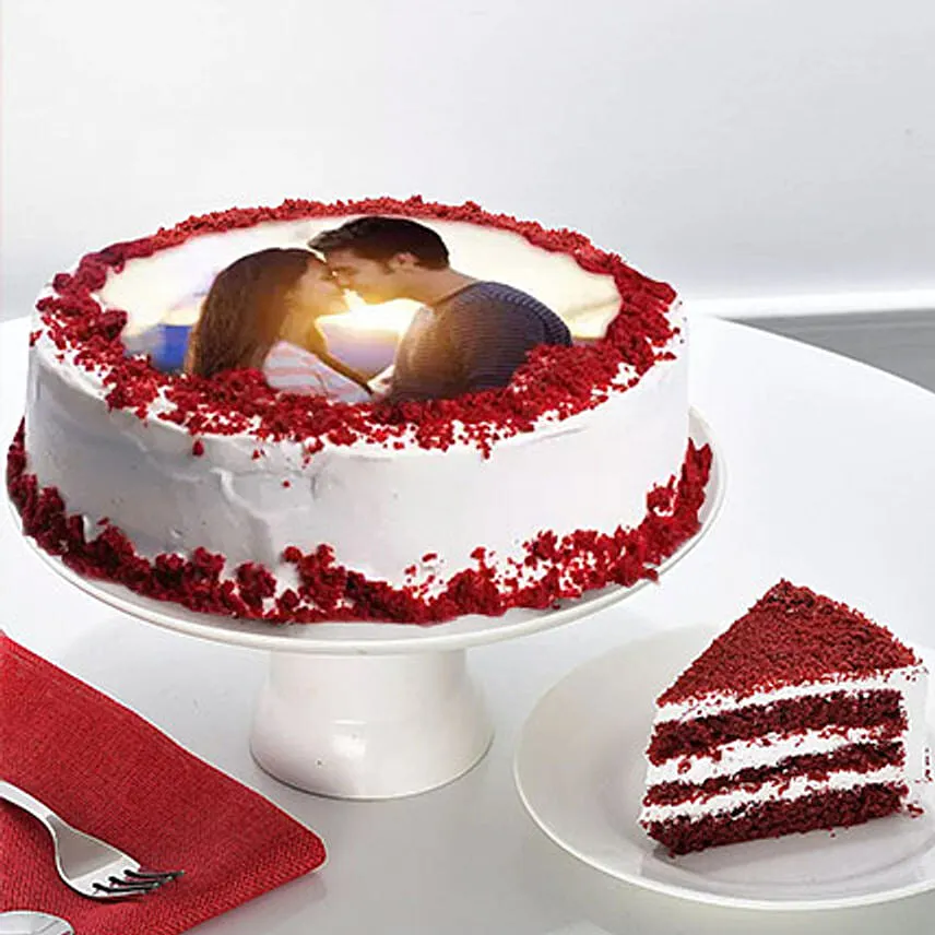 Velvety Photo Cake 3 Kg Black Forest Cake