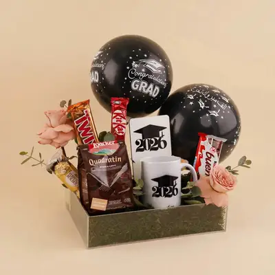 Graduation Celebration Chocolate & Balloon Hamper