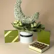 Hilal Al Noor Floral Arrangement with Gourmet Chocolates