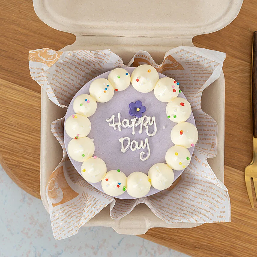 Sweet Purple Korean Bento Nutella Cake