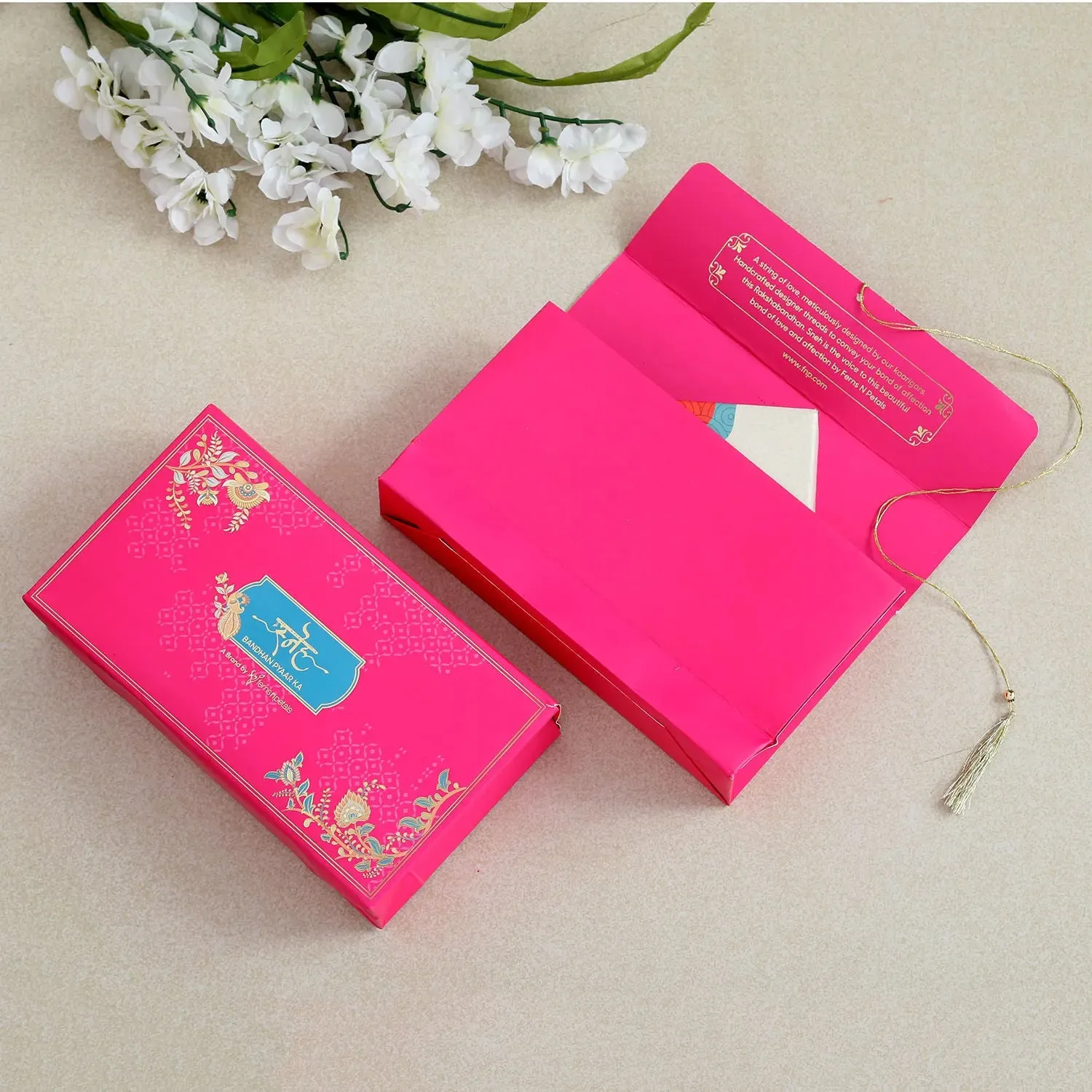 Sneh Colourful Rakhi Set & Ferrero Rocher