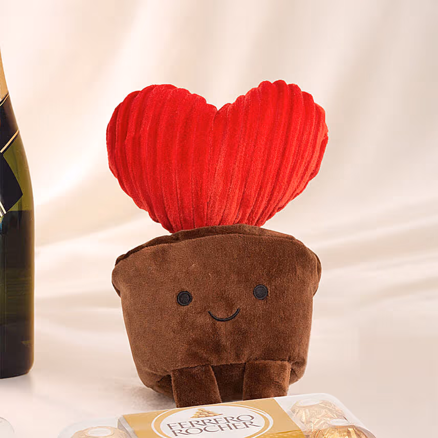 Valentine Gift Set With Wine