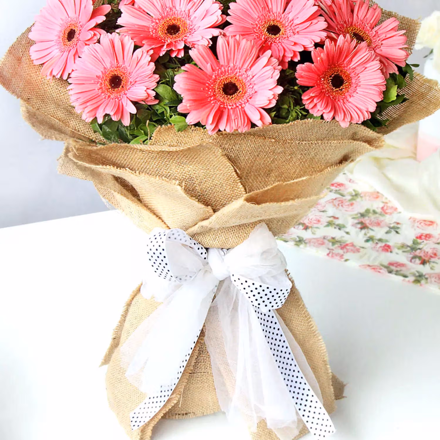 Refreshing Dark Pink Gerberas Bunch