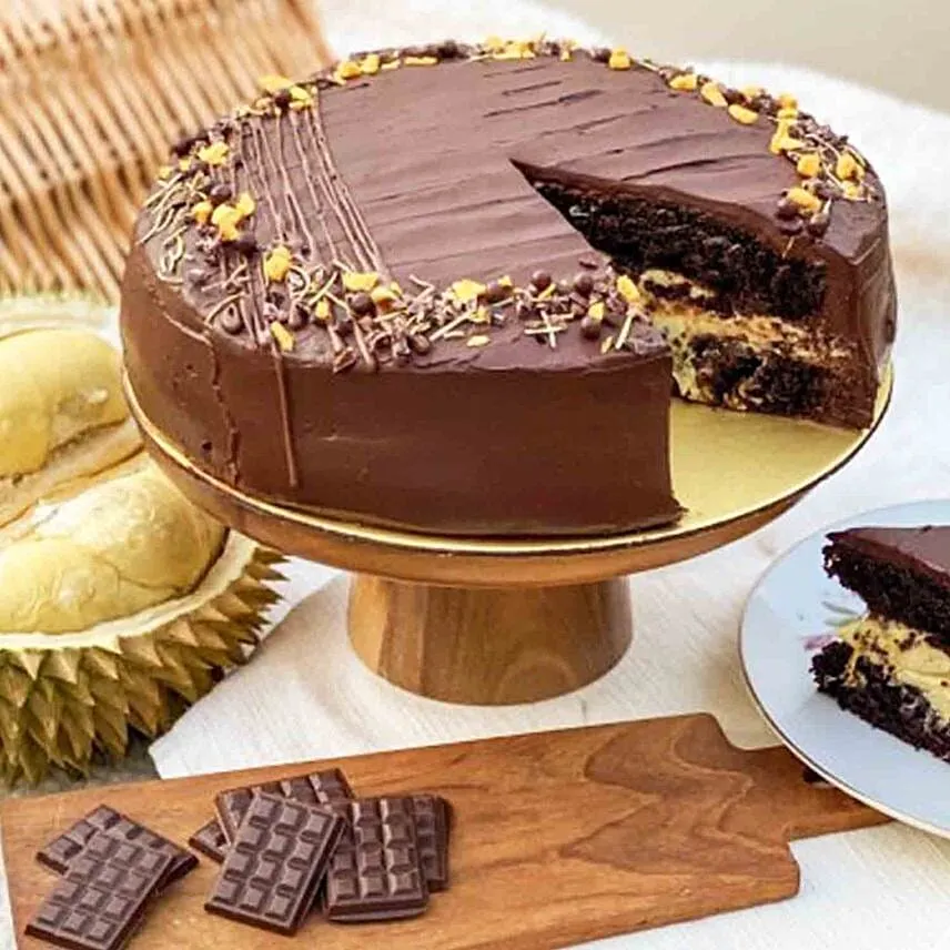 Smoked Belgian Cacao Durian Cake