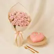 Gentle Love Heart Shape Cake - With Roses