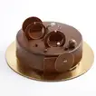 Elegant Pink Roses and Decadent Chocolates with Fudge Cake