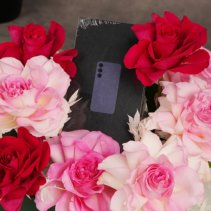 Samsung Galaxy S24 Plus 256 GB Onyx Black With Flowers