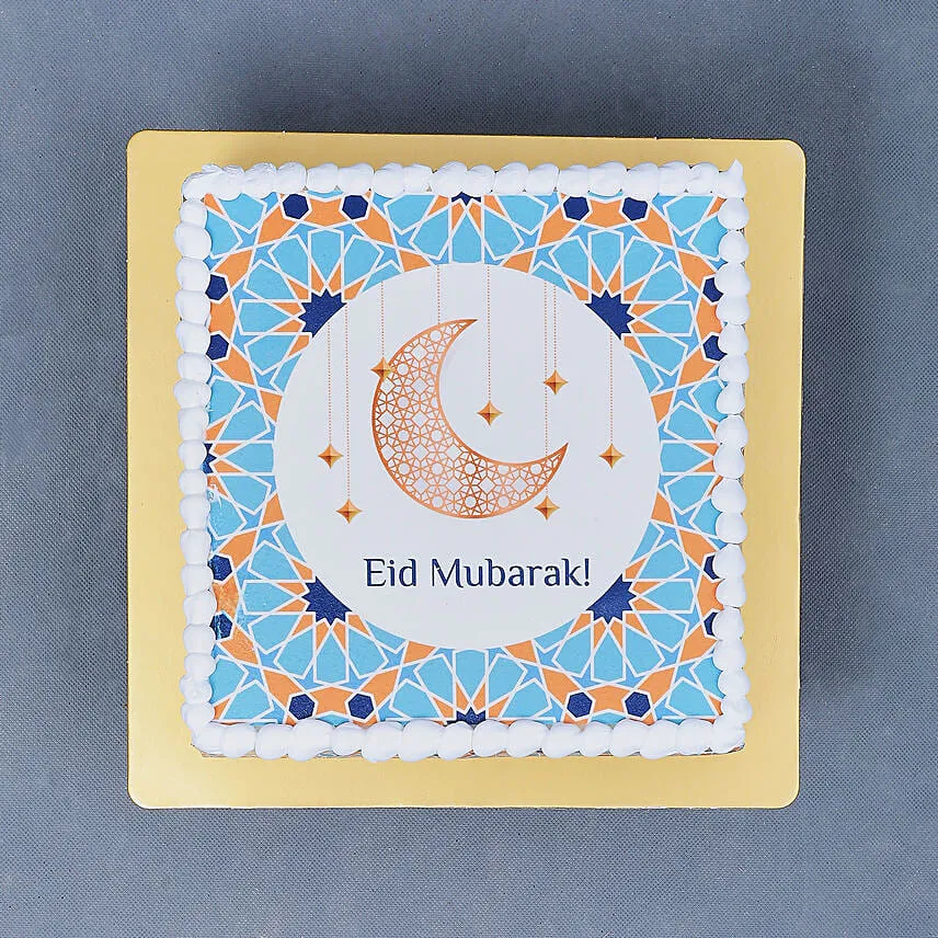 Eid Mubarak 8 Portion Print Cake