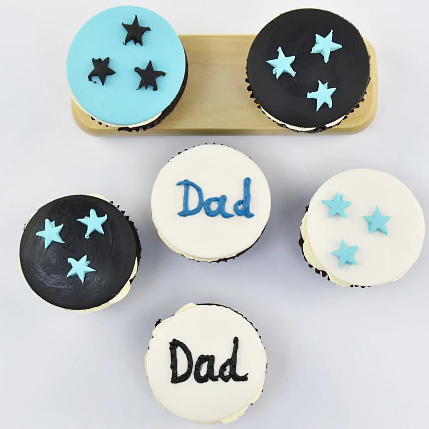 Starry Cupcakes For Dad