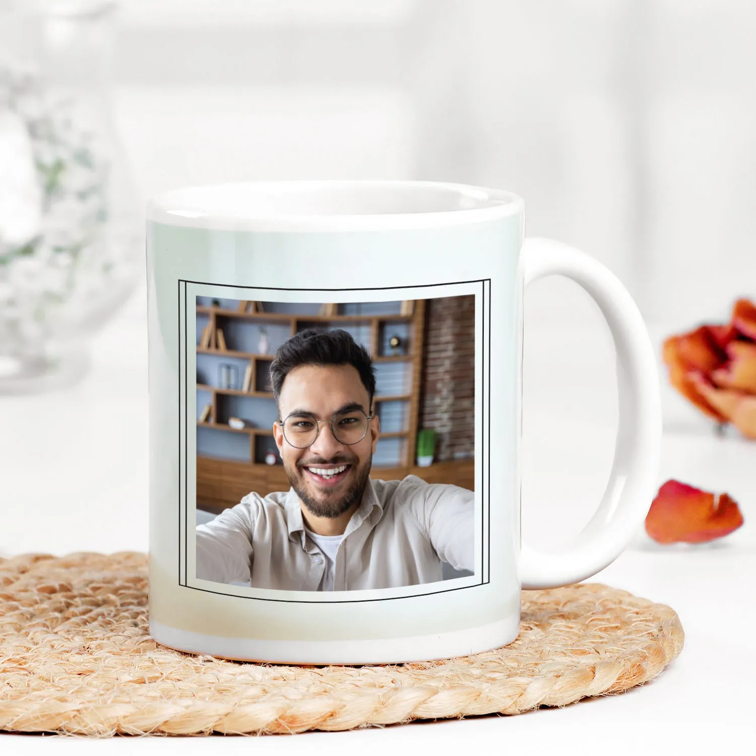 Personalized Libra Zodiac Photo Mug – Unique Ceramic Gift