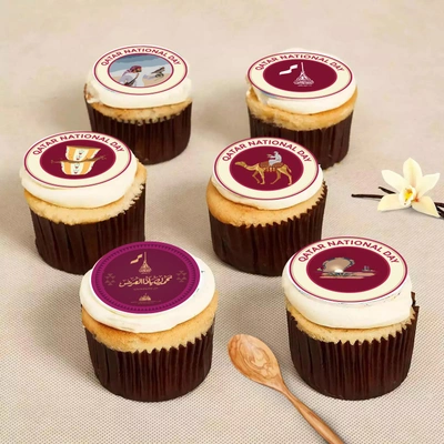 Celebrate Qatar National Day with Delicious Vanilla Cupcakes