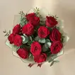Promise of Love: Elegant 12 Red Roses - Bouquet