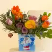 Charming Birthday Flower Vase with Mug and Cushion Gift Set
